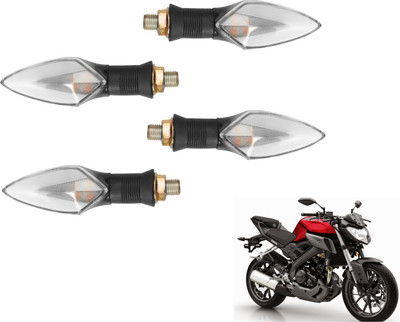 MOCKHE Front, Rear LED Indicator Light for Suzuki Gixxer(Yellow, Red)