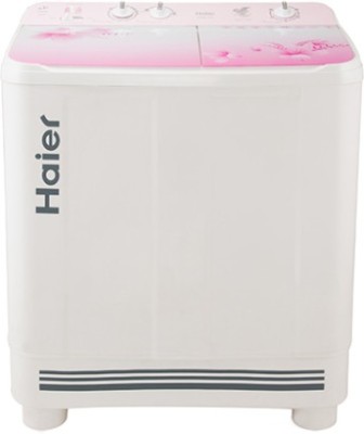 Haier 9 kg Semi Automatic Top Load White, Pink(HTW90-1159FL)