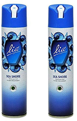 Lia Floral Spray Cylindrical Aerosol Room Freshener Spray (PACK OF 2)(2 x 160 ml)