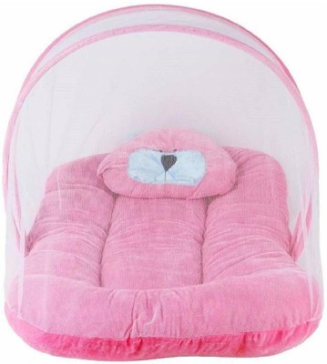 PCT Velvet Baby Bed Sized Bedding Set(Pink)