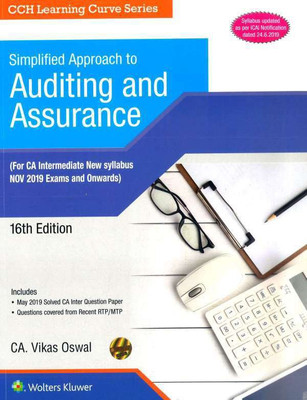 CCH Simplified Approach to Auditing and Assurance New Syllabus for CA Inter By Vikas Oswal Applicable for November 2019 Exam(English, Paperback, VIKASH OSWAL)