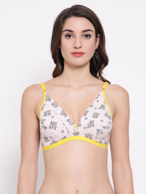 Clovia Women T-Shirt Non Padded Bra(Pink)