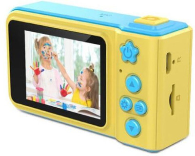V.T.I Mini Digital Camera for Kids with Expandable Memory - Blue/Yellow Kids Camera Point & Shoot Camera Kids Camera Point & Shoot Camera(Yellow - Blue)