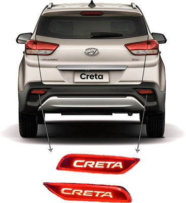 EliteAuto Creta (Type 2) Car Reflector Light(Red)