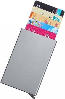 WOOD BAZAR 6 Card Holder(Set of 1, Silver)