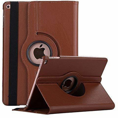 TGK Book Cover for Apple iPad 9.7 inch (2018) 6th Generation A1893, A1954 Rotating Stand Smart Flip Case(Brown, Cases with Holder)