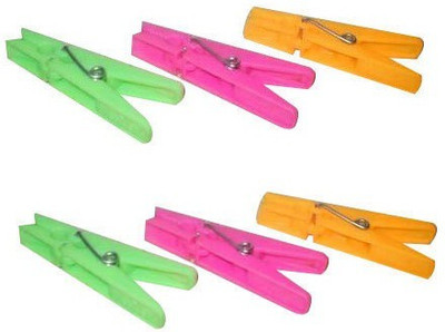 Quality BIt ClothClip-11 Plastic Cloth Clips(Multicolor Pack of 24)
