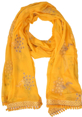 YOUTHQUAKE Chiffon Embroidered Women Dupatta