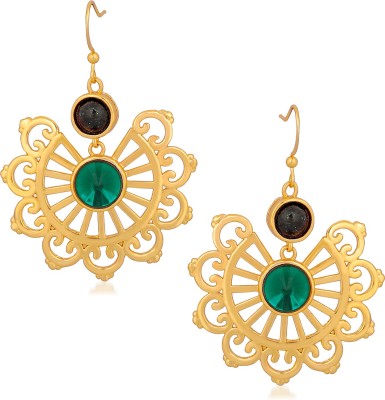 mahi Designer Valentine special crystal Dangler Earrings Crystal Alloy Drops & Danglers