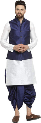 Royal Kurta Men Kurta Dhoti Ethnic Jacket Set