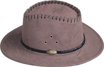 VERBIER Fedora Hats(Brown, Pack of 1)