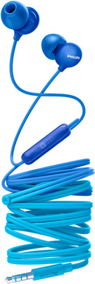 Philips SHE2405BL/00 Wired Headset(Blue, Wired in the ear)