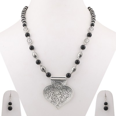 SILVER SHINE Alloy Black Jewellery Set(Pack of 1)