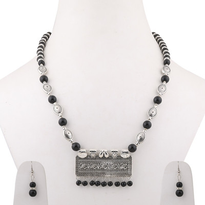 SILVER SHINE Alloy Black Jewellery Set(Pack of 1)