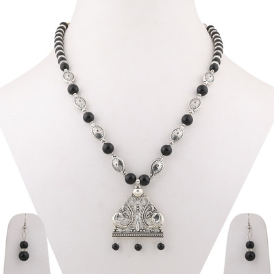 SILVER SHINE Alloy Black Jewellery Set(Pack of 1)