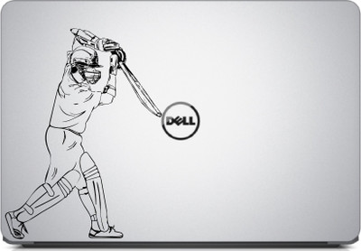 PEACOCKRIDE Sachin Tendulkar-Classic Straight Drive Laptop Decal High-Quality adhesive matte finish vinyl Laptop Skin Compatible for 15.1 inch(Theme: Sports)