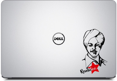 PEACOCKRIDE Bhagat Singh Laptop Decal High-Quality adhesive matte finish vinyl Laptop Skin Compatible for 15.1 inch(Theme: Famous Personalities)