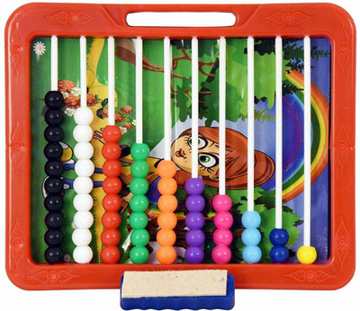 Villy Eductional Classic Counting Slate 2 in 1. Enhances Counting and Writing Skills and Helps Kids to Improve(Multicolor)