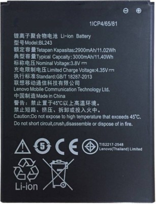 A Mobile Battery For  Lenovo BL243 A7000 K3 Note K50-T5
