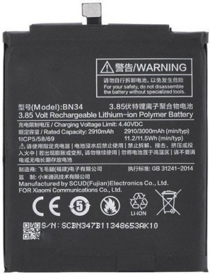 A Mobile Battery For  Xiaomi Redmi Mi 5A BN-34