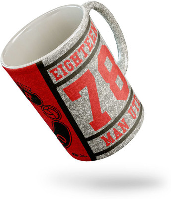 Tee Mafia GM-06-1878-MAN-UTD-SILVER-01 Ceramic Coffee Mug(330 ml)