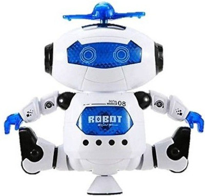 Pick n Play Musical & Dancing Naughty Robot/ Dancing Toy Dancing Robot with 3D Lights and Music(Multicolor)
