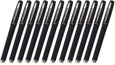 Baoke Golden and Matte Black Roller Smooth 1.0mm classic fountain black ink Ball Pen(Pack of 12, Ink Color - Black)