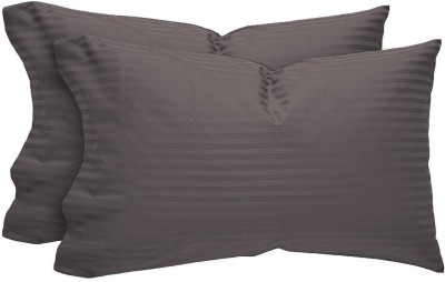 Angel Mommy Microfibre Stripes Sleeping Pillow Pack of 2(Grey)