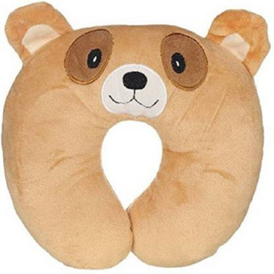 little monkeys Cotton Solid Sleeping Pillow Pack of 1(Brown)