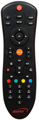 Dish TV Hd remote Dish tv Remote Controller(Black)