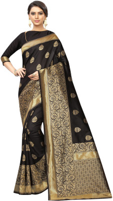 Suali Printed Bollywood Georgette Saree(Black)