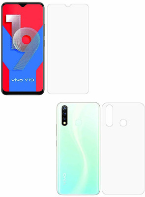 FIRST IMPRESSION Front and Back Tempered Glass for Vivo y19(Pack of 2)
