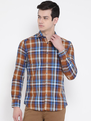 CRIMSOUNE CLUB Men Checkered Casual Multicolor Shirt