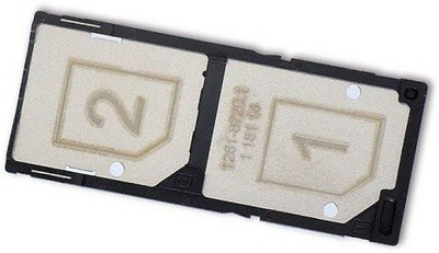 Bay Sim Card Tray(Compatible With SONY XPERIA C3 DUAL : BLACK)
