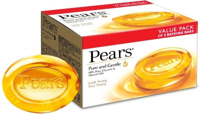 Pears Soap Pure & Gentle Bathing Bar Value Pack 3 x 125 g(3 x 125 g)