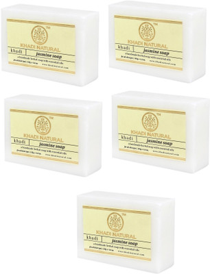KHADI NATURAL Herbal Jasmine Soap set of 125gm X 5(625 g)