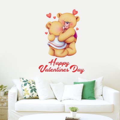 STICKER STUDIO 45 cm Teddy Love Reusable Sticker(Pack of 1)