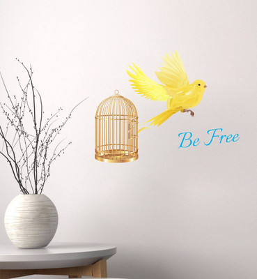 Wallzone 60 cm Freedom Bird Removable Sticker(Pack of 1)