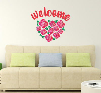 Littlebuds 60 cm Welcome Removable Sticker(Pack of 1)