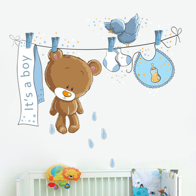 STICKER STUDIO 35 cm Cute Teddy Reusable Sticker(Pack of 1)