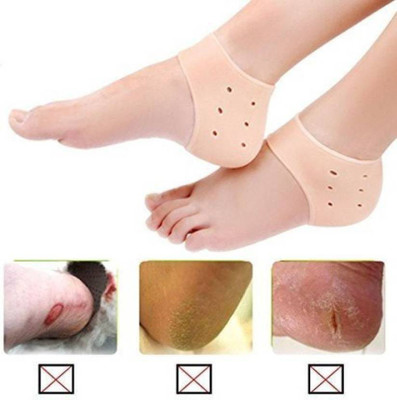 Classic deal Anti Crack Pain Reliever Heel Protector Nourishment Solution Reusable Mask Heel Support(Brown)