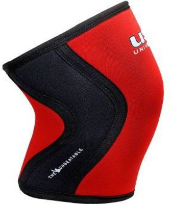 usi KS7- 7mm Knee Sleeve Compression support for Fitness, Cross Training, Knee injury Knee Support(Red, Black)