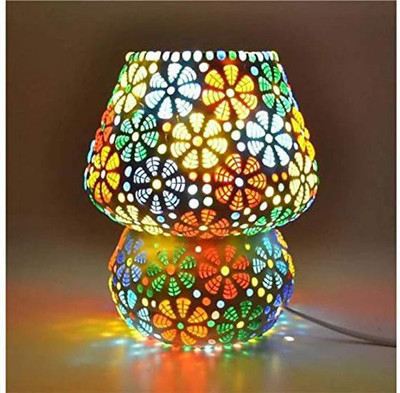 rahul Mosaic Table Lamp Night Lamp(17 cm, Multicolor)