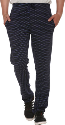 SHAUN Printed Men Dark Blue Track Pants