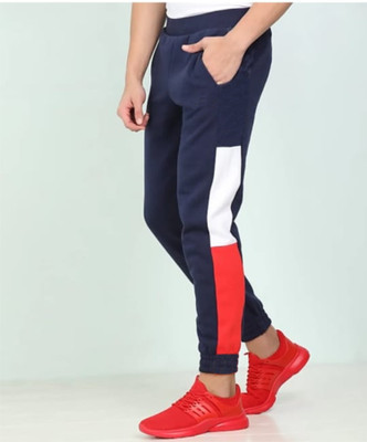 FastColors track pants lower men mens wear boys Color Block Men Red, Blue Track Pants