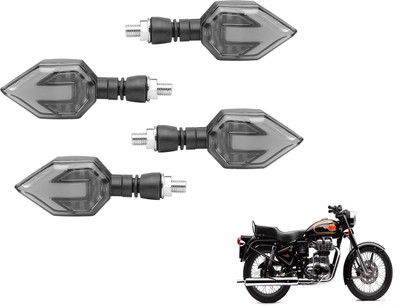 MOCKHE Front, Rear LED Indicator Light for Royal Enfield 500(Yellow)