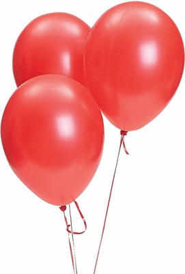 INFISPACE Solid HD Finish Metallic Balloons (100 Red) Balloon(Red, Pack of 100)
