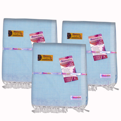 EthnicAlive Solid Single AC Blanket for  Mild Winter(Cotton, Blue)