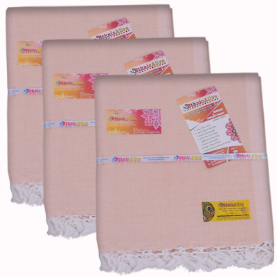 EthnicAlive Solid Single AC Blanket for  Mild Winter(Cotton, Peach)