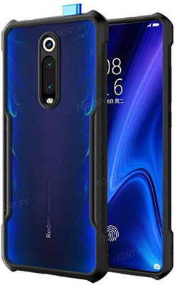 MOBILOVE Back Cover for Mi Redmi K20 / K20 Pro | Four Corner Hybrid Soft PC Anti Clear Gel TPU Bumper Case(Black, Rugged Armor, Pack of: 1)